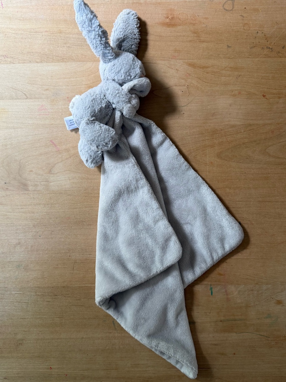 Jellycat Soft Grey Bunny lovey - Picture 3 of 4